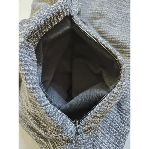 Lululemon Women Run Briskly 1/2 Zip Activewear Top Coco Pique Black White Size 6 - Picture 9 of 12